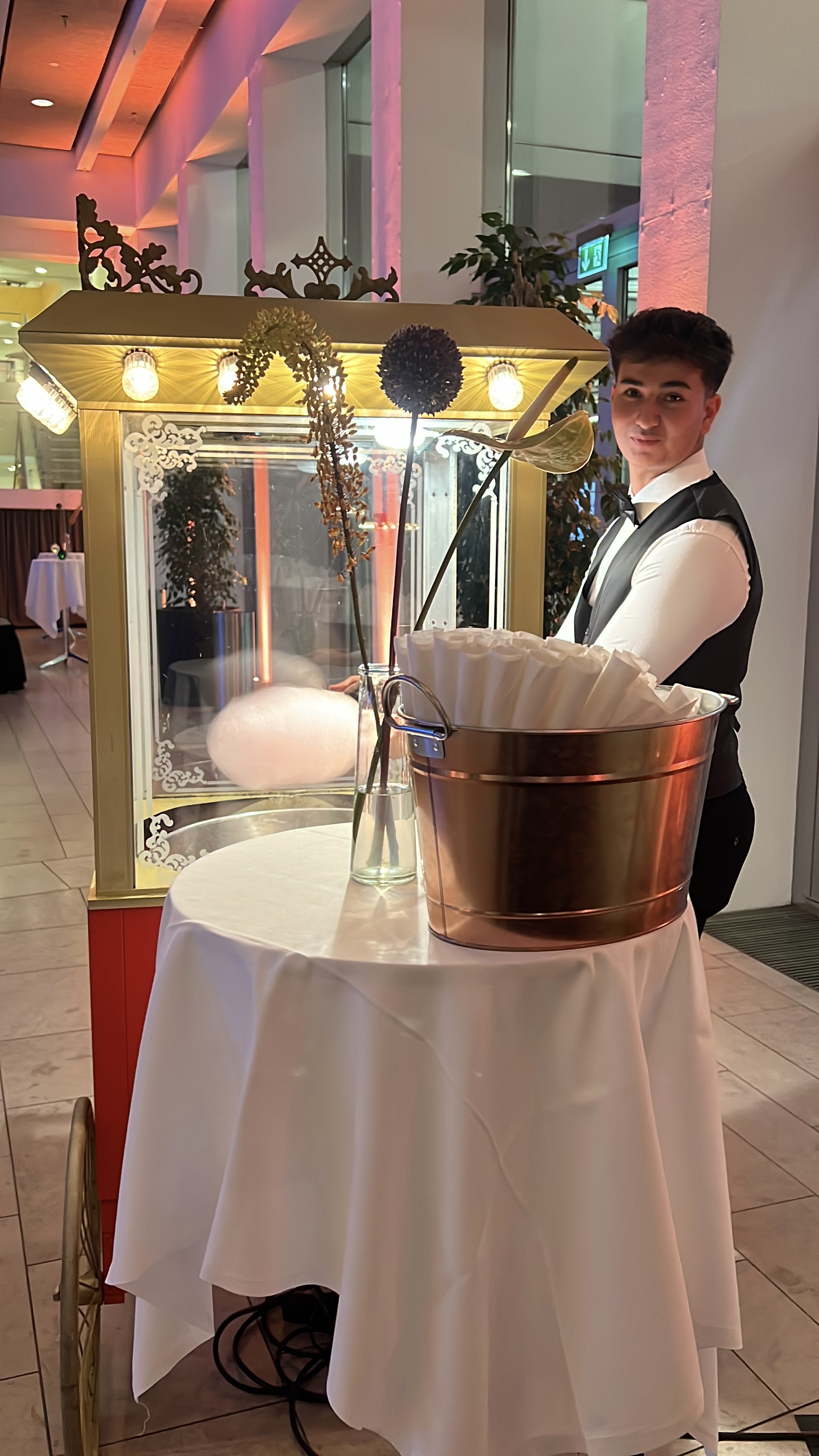 Candyfloss Maskine Pro, Antik Tivoli på vogn thumbnail 3