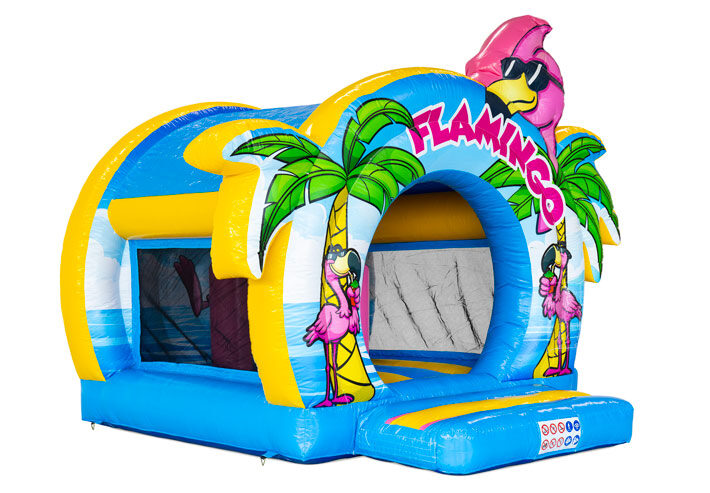 Hoppeborg, Lille Flamingo Hoppeborg m/u Rutsjebane thumbnail 2