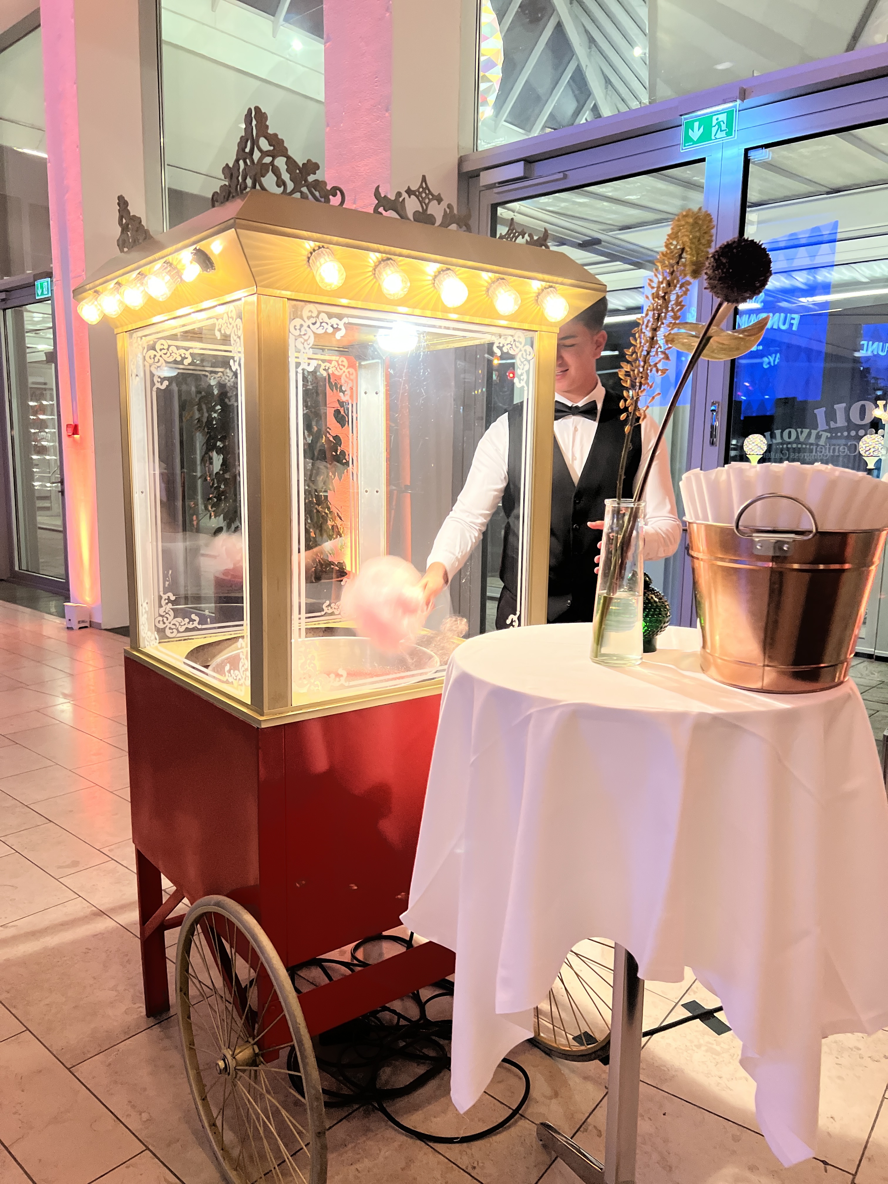 Candyfloss Maskine Pro, Antik Tivoli på vogn thumbnail 1